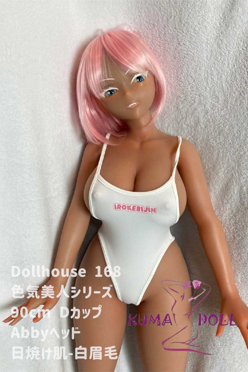 【Instant delivery/domestic shipping/free shipping】Full doll for adult Dollhouse168 90cm D cup Abby animation head tan skin white eyebrows