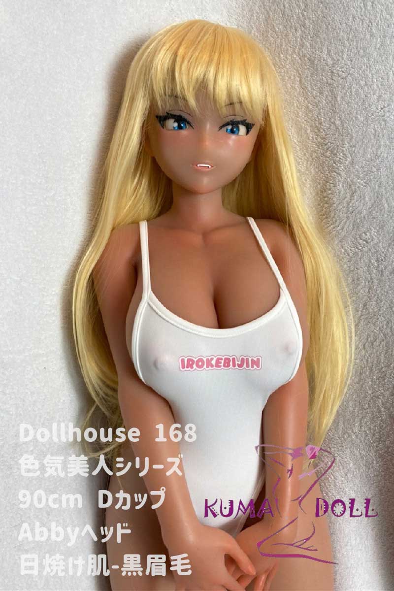 [Immediate delivery/domestic shipping/free shipping] Full doll for adult Dollhouse168 90cm D cup Abby animation head tan skin black eyebrows