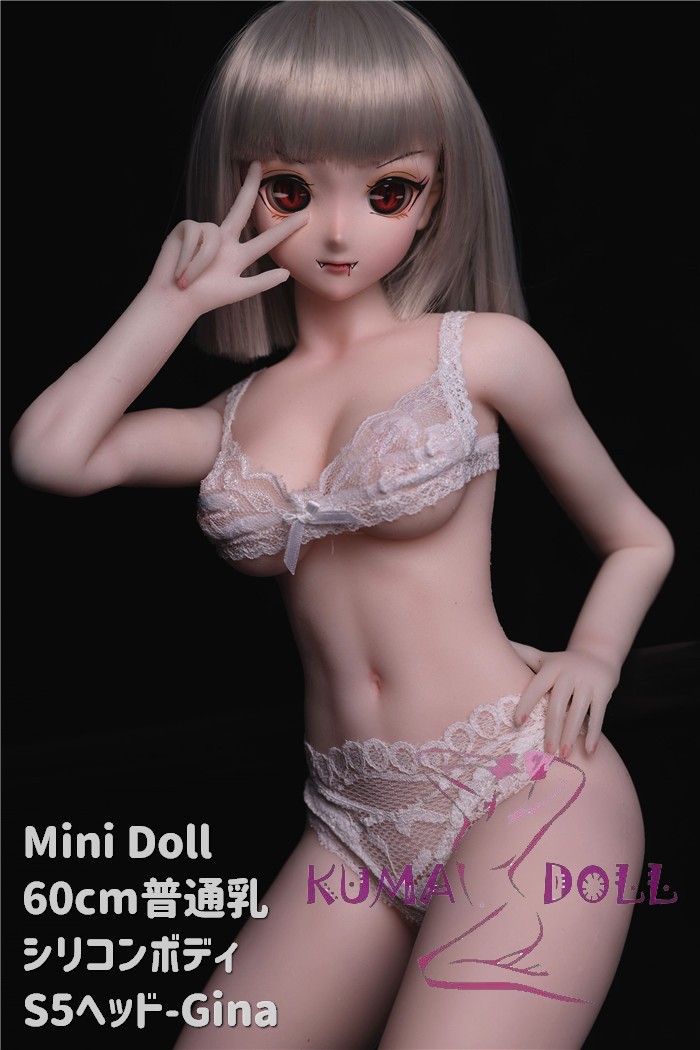 Mini Doll Sex Mini Doll 60 cm Normal Milk Silicone S5 Head Gina Height Selectable